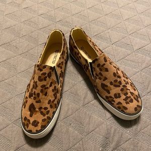 Restricted Vanity Leopard Print Slip Ons